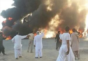 ‌ماجرای آتش‌سوزی‌ ‌۲ خودروی سوخت‌بر در ایرانشهر چه بود